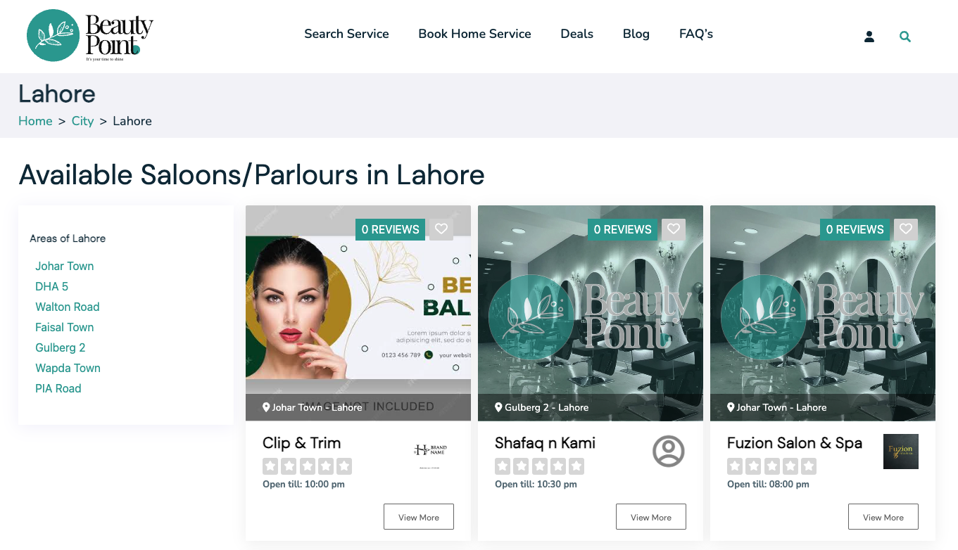 beauty point laravel vue nuxt