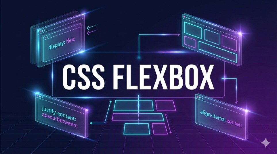 Master CSS Flexbox - Complete guide to flexible web layouts with visual code examples