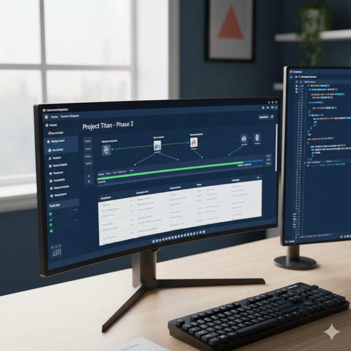 Freelance developer milestone based project management dashboard
showing 5 phases with progress tracking and deadlines